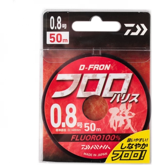 Леска DAIWA D-FRON fluoro harisu 0,8 50м 07300182 Леска DAIWA D-FRON fluoro harisu 0,8 50м 07300182