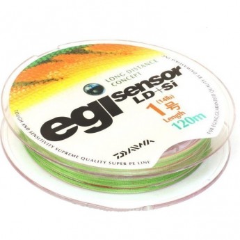 Плетеная леска DAIWA EGI SENSOR LD + SI 1-120P 6,5kg ( 120м ) Плетеная леска DAIWA EGI SENSOR LD + SI 1-120P 6,5kg ( 120м )