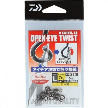 Вертлюжки DAIWA D SWIVEL SS OPEN EYE TWIST L Вертлюжки DAIWA D SWIVEL SS OPEN EYE TWIST L
